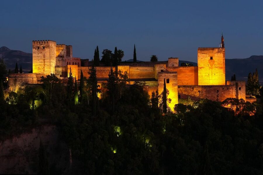Granada: Alhambra Night Visit Entry Ticket - Entering Through the Access Pavilion