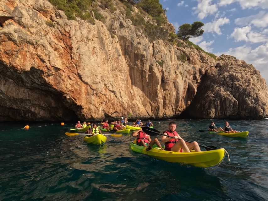 Granadella: Caló, Cova Llop Marí, and Ambolo Kayak Trip - Key points at a glance