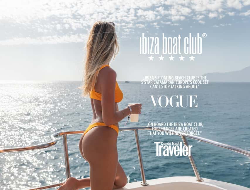 Ibiza: Bottomless Brunch at Ibiza Boat Club with Drinks & DJ - Arriving at Playa d’en Bossa