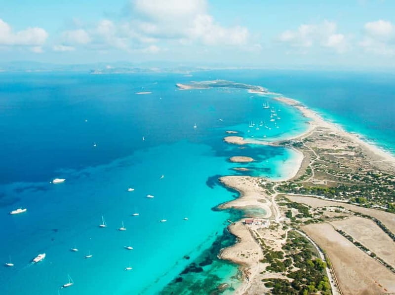 Ibiza: Formentera Cruise at Ibiza Boat Club - The evening swim stop at Ses Illetes