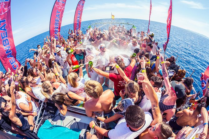 Ibiza Ocean Club Boat Party with 3 Hours Premium Drinks and DJ - The after-party and club-entry promise