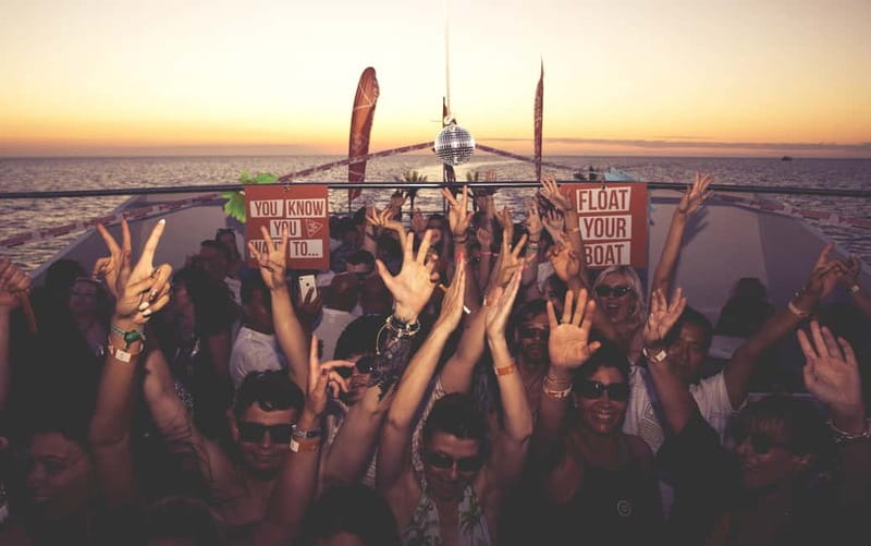Ibiza: Sunset Boat Party Cruise with DJs with 2 Clubs - The music and the onboard party