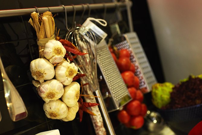 Interactive Paella & Market: Bottomless Wine & Rambla Views - Back to the kitchen for hands-on prep