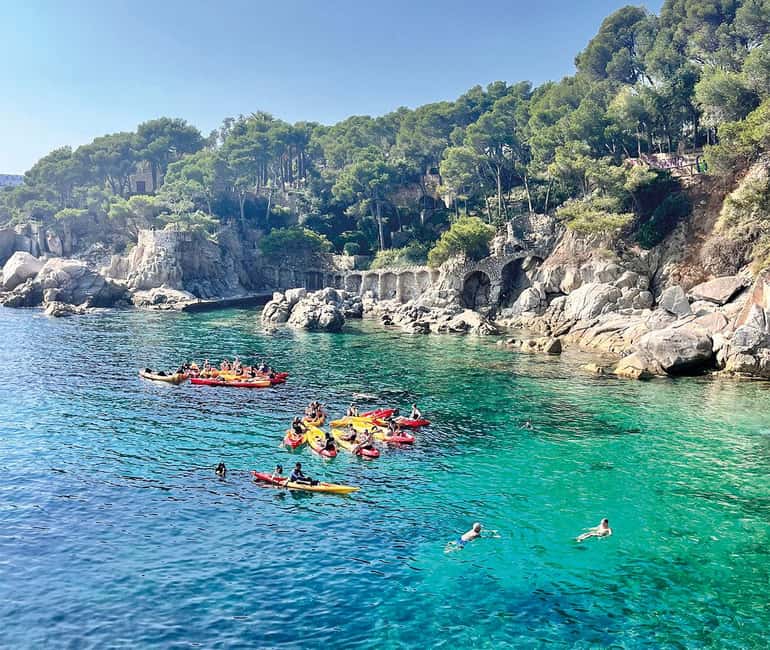 Kayak and Snorkel in Playa de Aro, Costa Brava - Following the coves around Playa de Aro