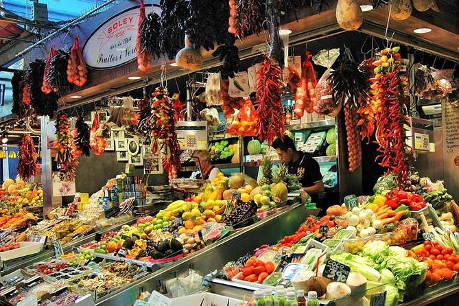 La Boqueria Market and Paella Cooking Class in Barcelona - Cooking seafood paella, tortilla, and crema catalana