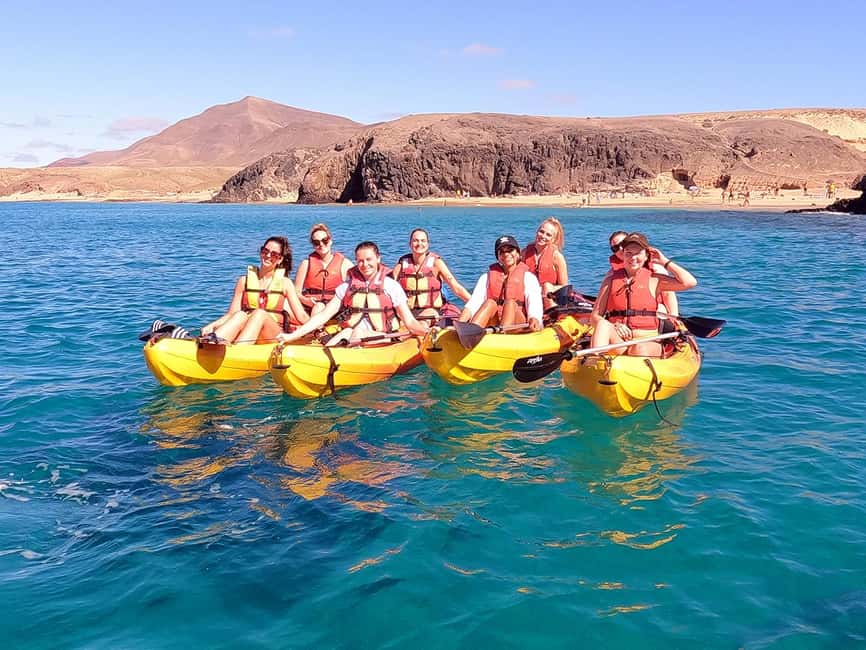 Lanzarote: Kayak and Snorkelling at Papagayo Beach - The first part of the outing: briefing, equipment, and launch