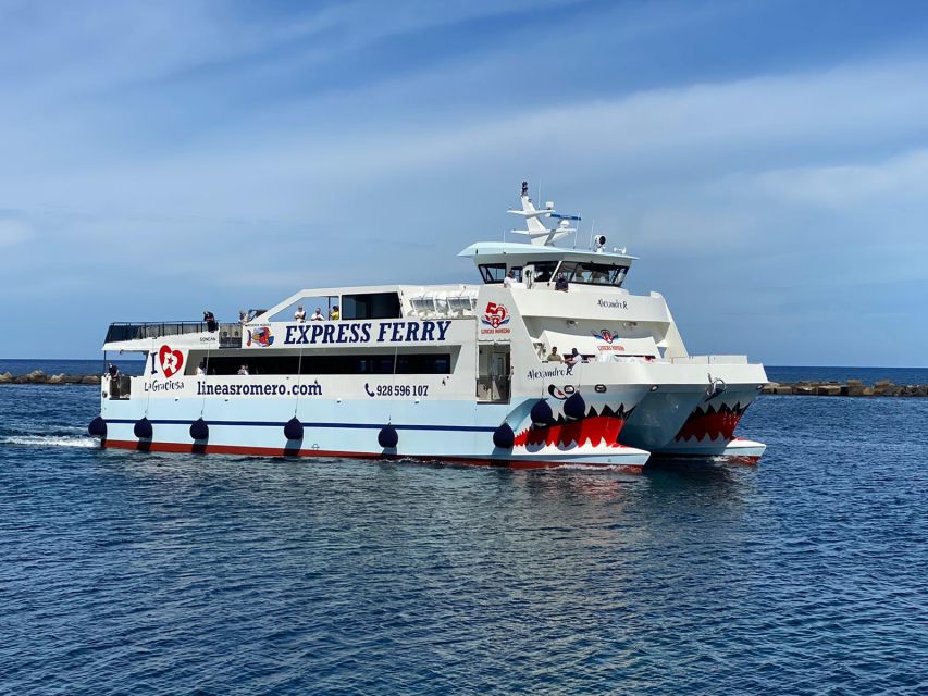 Lanzarote: Return Ferry to La Graciosa with Bus Pickup - The 11:00 AM ferry from Órzola