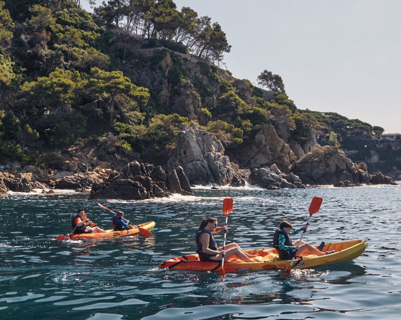 Lloret de Mar: Costa Brava Kayak Tour and Swimming - Paddling from Fenals toward S’Agulla