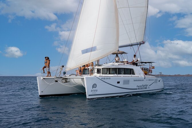 Lobos Island Half-Day Sailing Tour with Lunch - Leaving Corralejo through El Río
