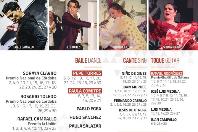 Los Gallos Flamenco Show Admission Ticket - Seating and arrival advice for a better view