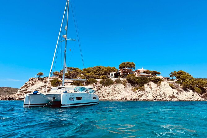 Luxury Catamaran sailing with welcome Drinks Tapas Max10-12Person - Leaving La Lonja Marina for the Mallorcan Coast