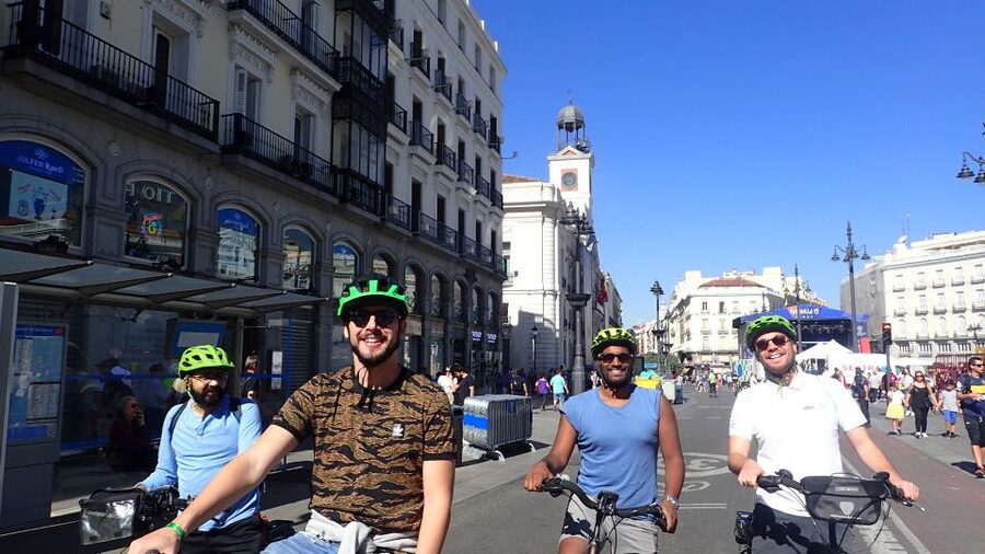 Madrid City Guided Bike/E-Bike Tour for Small Groups - Puerta del Sol and the Literary Quarter