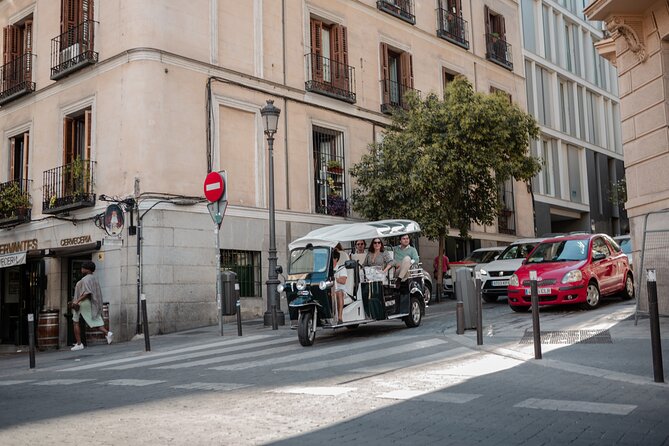 Madrid Historical Tour with Local Guide in Eco Tuk Tuk Private - Finishing at the Temple of Debod