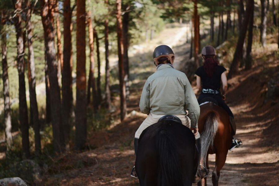 Madrid: Horse Riding in Sierra del Guadarrama National Park - Getting settled with your horse and helmet