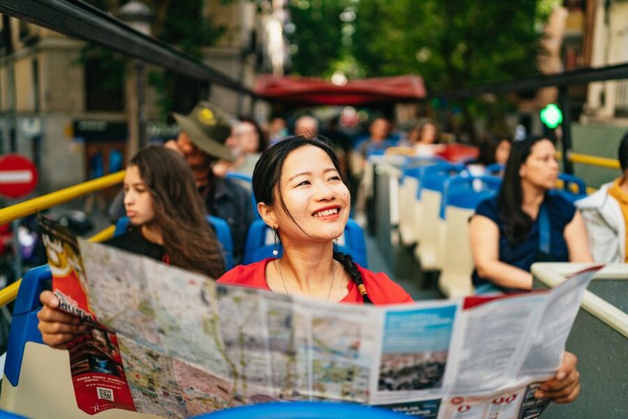 Madrid: Panoramic Route City Tour - The top deck, audio guide, and comfort