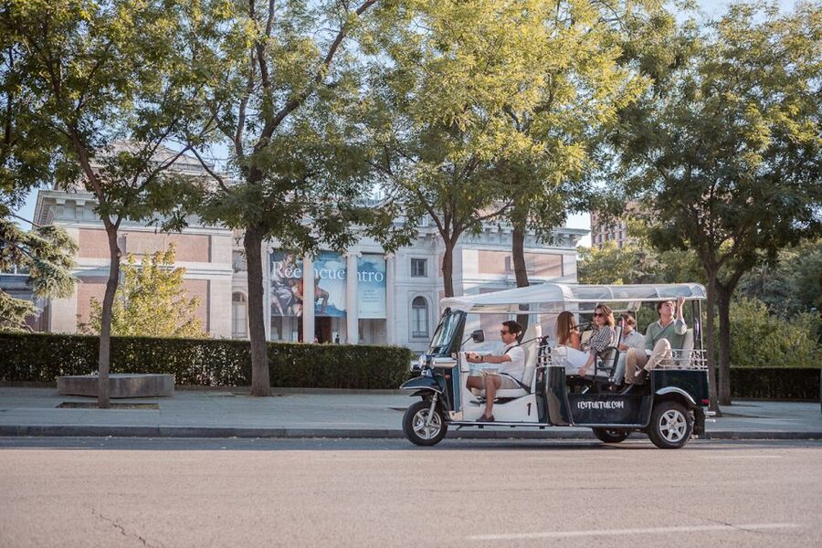 Madrid: Private City Tour by Eco Tuk Tuk - San Miguel Market and Madrid’s old center