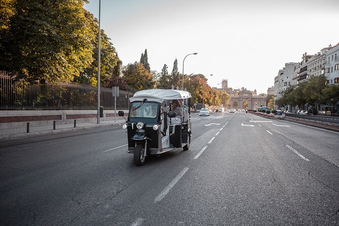 Madrid Welcome Tour with Local Guide in Eco Tuk Tuk Private - Congress, Plaza de Santa Ana, and the old center