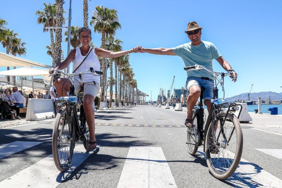 Malaga Bike Tour - Old Town, Marina & Beach - Starting beside Plaza de la Marina