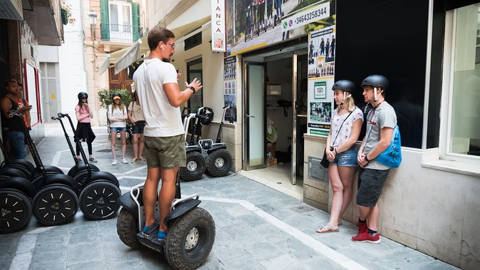 Malaga City Tour 1 Hour Panoramic Segway Tour - Learning to ride before entering the city