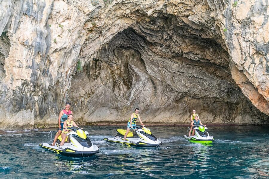 Mallorca Alcudia: Jack Sparrow Cave Jet Ski Tour - Passing Aucanada and Sa Bassa Blanca