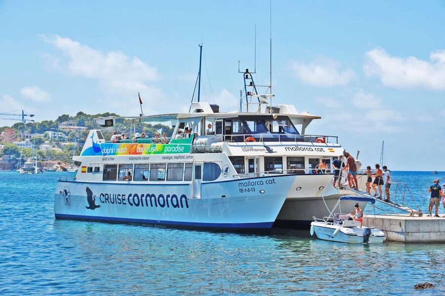 Mallorca: Catamaran Coastal Cruise with Lunch - Cala Egos brings the first swim stop