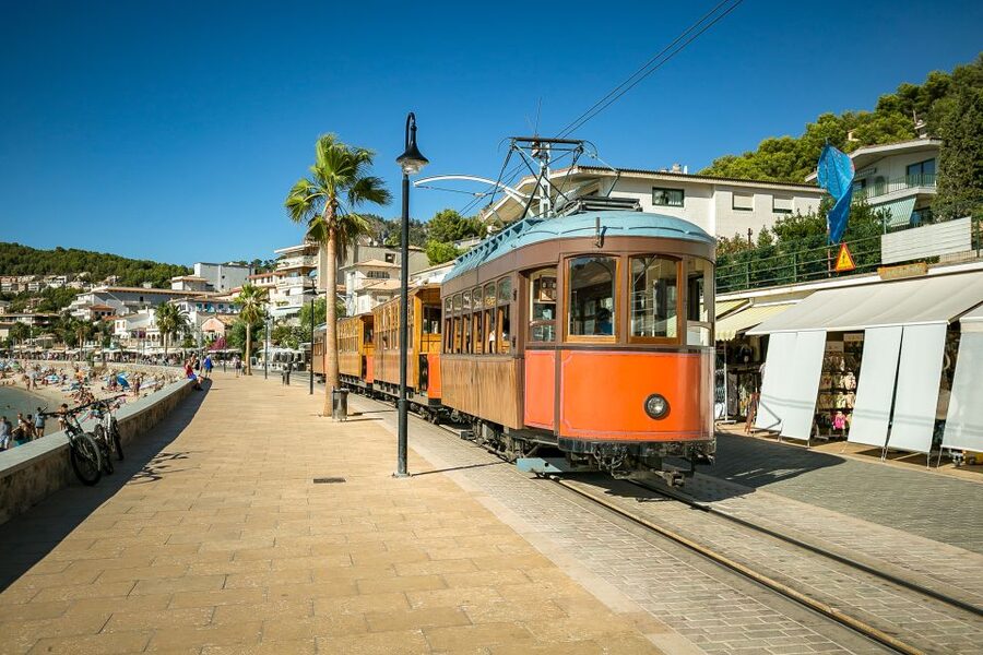 Mallorca: Island Trip by Train, Tramway, and Boat - The 1912 wooden train to Sóller