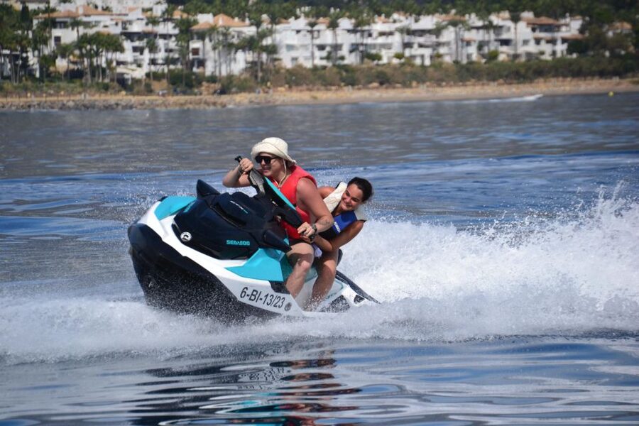 Marbella: Jet Ski at the Golden Mile - Who will enjoy this most?