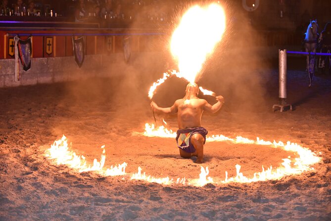 Medieval San Miguel castle with dinner-Show in South Tenerife - Crossing the drawbridge and choosing your side