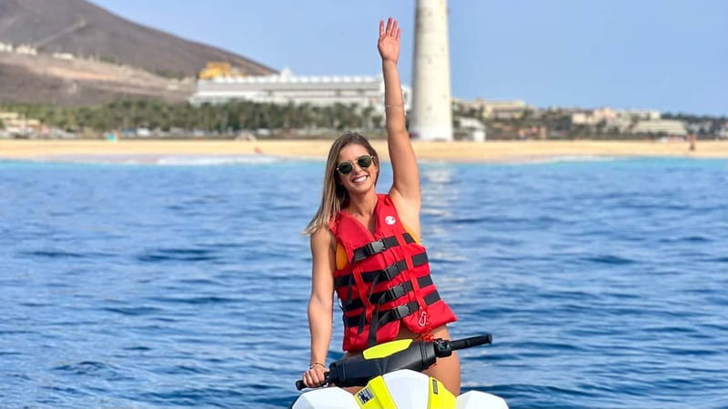 Morro Jable: Guided Jet Ski Safari (without license) - Starting at the Morro Jable Lighthouse