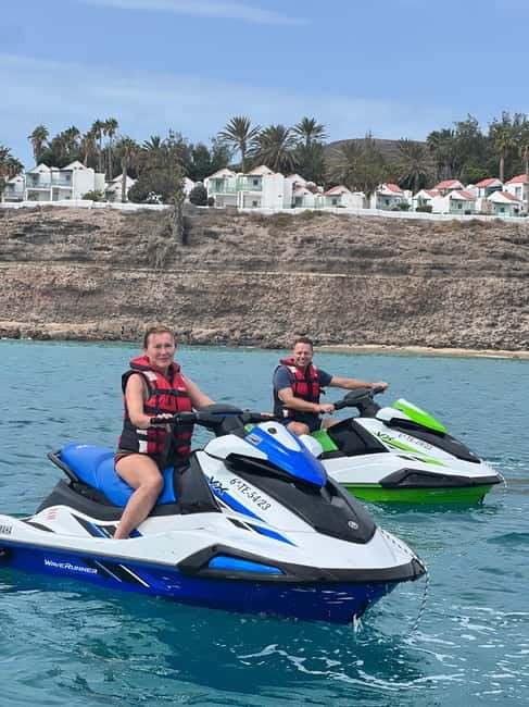 Morro Jable: Guided Jet Ski Safari (without license) - The second 30 minutes: coves, speed, and open water