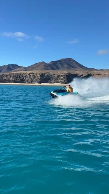 Morro Jable: Guided Jet Ski Safari (without license) - Pickup from Costa Calma, Esquinzo, Jandia, or Morro Jable