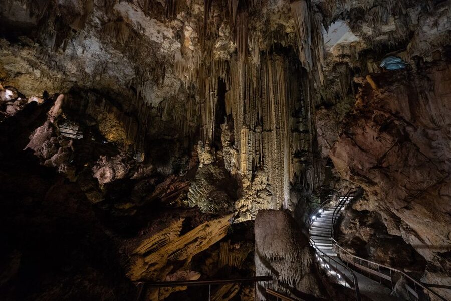 Nerja: Caves of Nerja Entry Ticket with Audio Guide - Entering the underground route