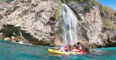 Guided Kayak Tour Nerja Cliffs and Maro Waterfall