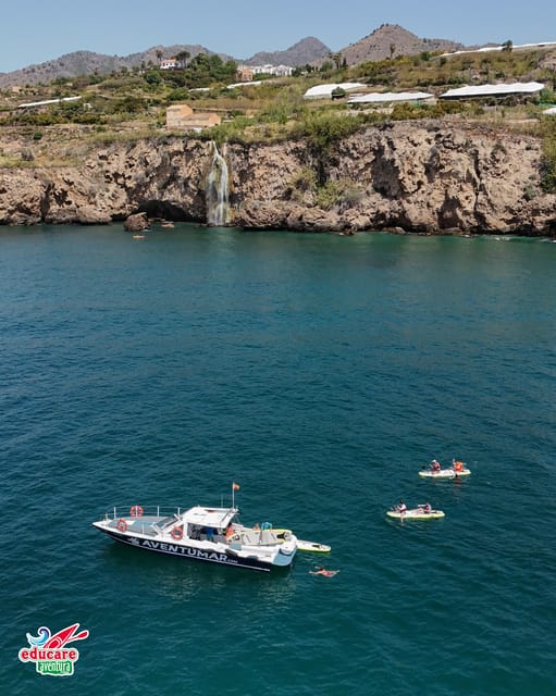 Nerja: Maro Waterfall Boat Trip with Paddleboarding & Drink - GoPro photographs and the small details