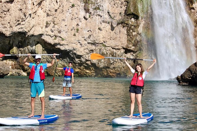 Paddle Surf Route Cliffs Nerja and Cascada de Maro + Snorkel - Snorkeling breaks and the equipment question