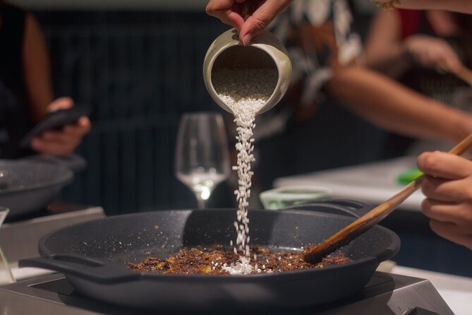 Paella Cooking Class in Madrid with Bottomless Wine Pairing - Gazpacho and Bocata de Calamares Before the Main Course