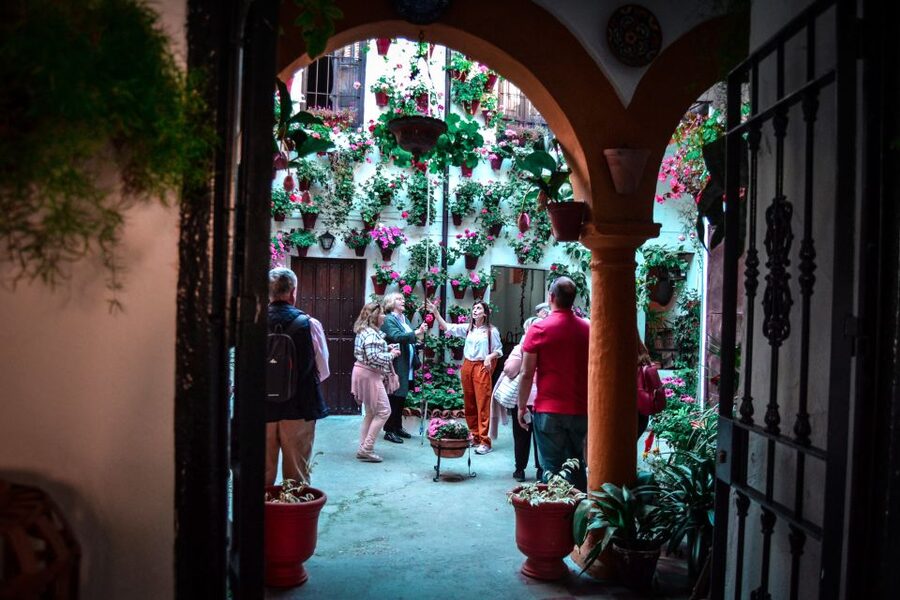 Patios of Cordoba Walking Tour - Entering the patios of San Basilio