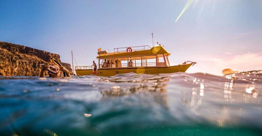 Puerto de Mogan: Boat and Snorkeling Trip - El Perchel: the main event in clear water