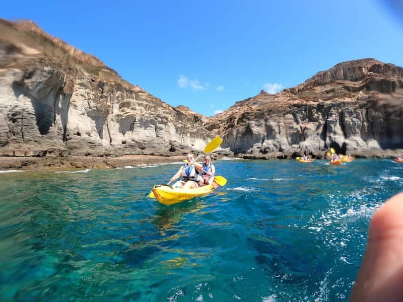Puerto Mogán: Guided Adventure Kayak Tour in Caves & Snorkel - Photos, equipment, and the practical details