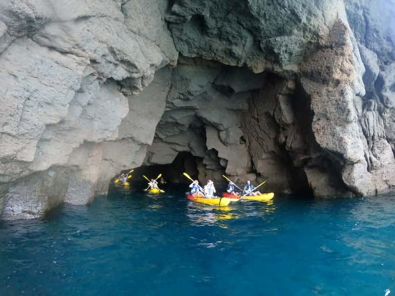 Puerto Mogán: Guided Adventure Kayak Tour in Caves & Snorkel - Meeting at Taurito Beach