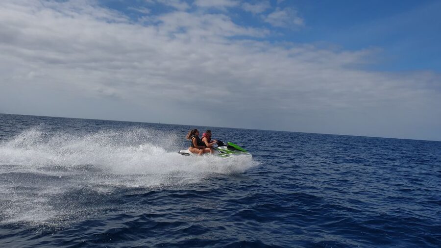 Puerto Rico de Gran Canaria: Jetski Tour - The boat ride, swimming stop, and wildlife moments