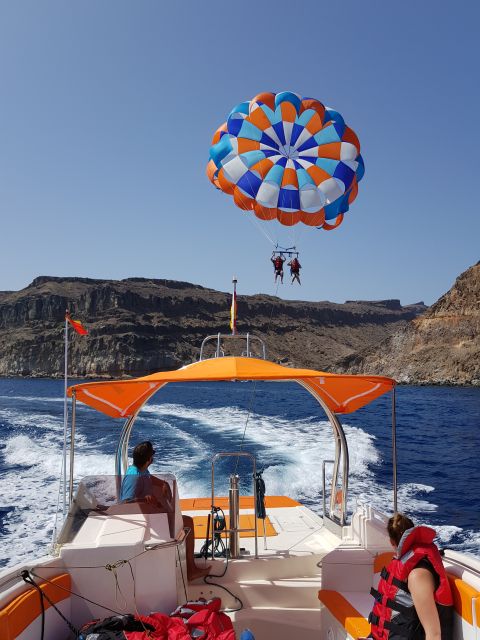Puerto Rico de Gran Canaria : Parasailing - The Launch: Smooth, Quick, and Less Intense Than Expected