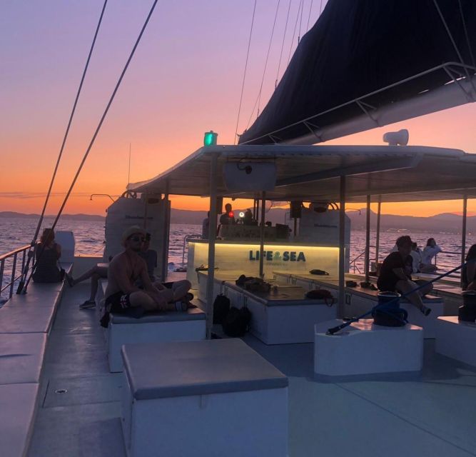 S'Arenal: Sunset Catamaran Cruise with BBQ - BBQ, Pasta Salad, and Local Bread
