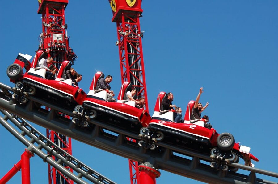 Salou: PortAventura Ferrari Land Admission Ticket - Thrill Towers and the other high-speed rides