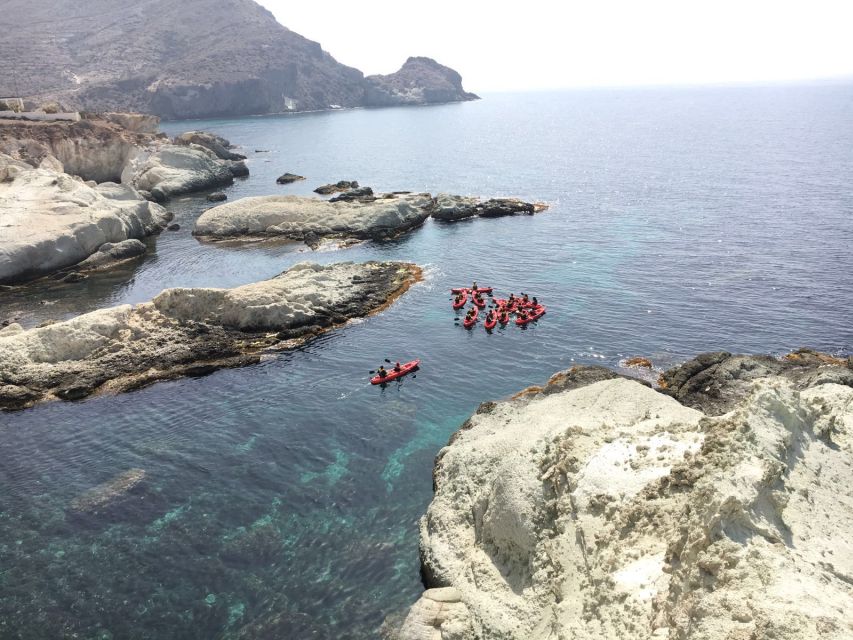 San José: Cabo de Gata Natural Park Kayak and Snorkel Tour - Cala Higuera and the coastal photo stop