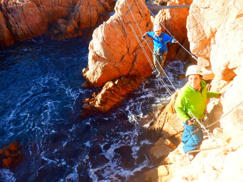 Sant Feliu de Guixols: Climb Via Ferrata Cala del Molí - The hardest sections and the halfway exit