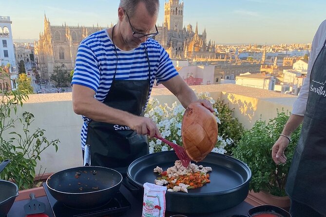 Sevilla: Rooftop Paella Cooking Class & 30-minute expert Q&A - Is $214.14 per person good value?