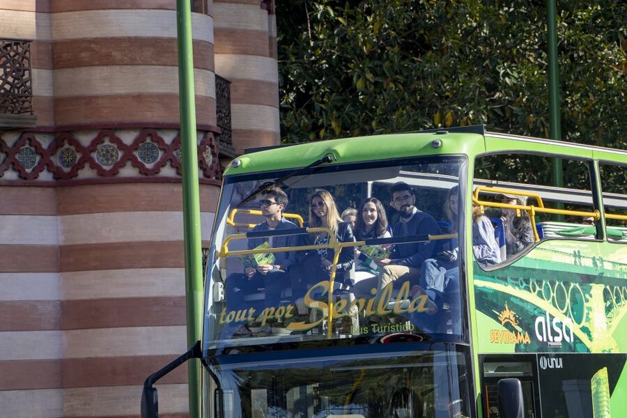 Seville: 2-Day Hop-on Hop-off Bus Ticket - The Cartuja and Columbus Connection