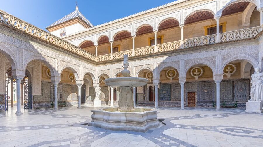 Seville: Casa de Pilatos Ground Floor Entry Ticket - Entering through the Renaissance marble gate