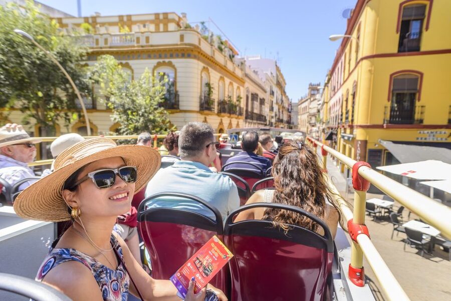 Seville: City Sightseeing Hop-On Hop-Off Bus Tour - Stop 2: Plaza de España and María Luisa Park